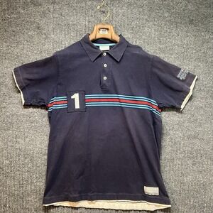 Porsche Design Drivers Selection Polo Mens XL Navy Blue Martini Racing